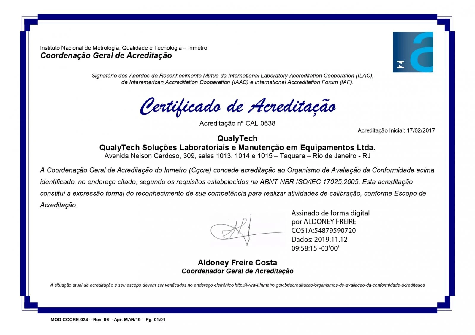 Calibração RBC, Qualificação Térmica RBLE, ISO 17025, Rio de Janeiro